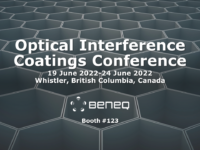 Beneq booth at Optical Interference Coatings Conference 2022